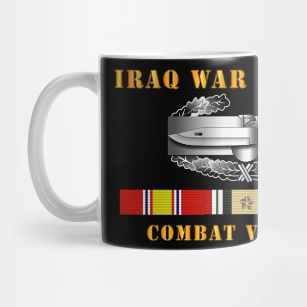 Iraq War Veteran - Combat Action Badge w CAB IRAQ  SVC by twix123844